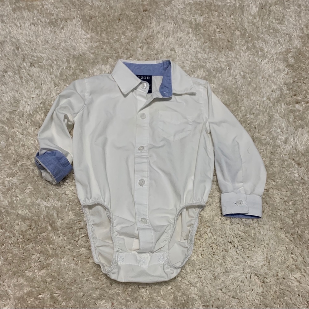 Izod Baby Boy Button Up Onesie